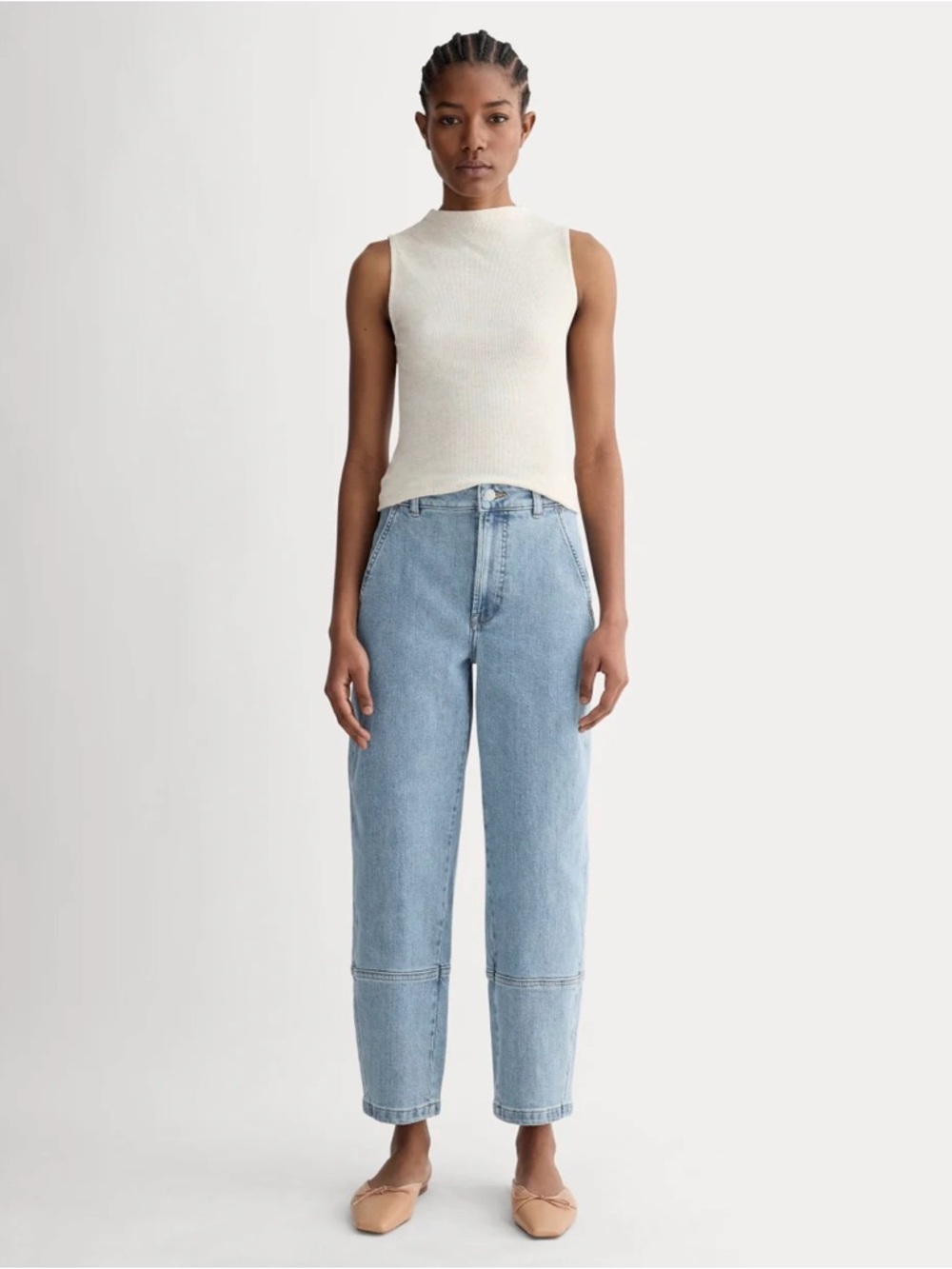 Everlane The Utility Barrel Jeans Light Indigo 26